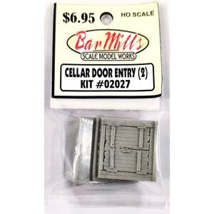 Bar Mills Kit #02027 CELLAR DOOR ENTRY, HO Scale, New, See Pics/Description.